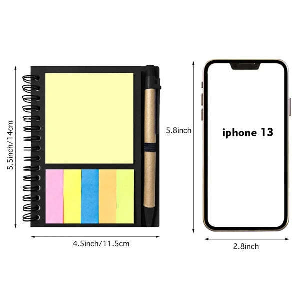 Full Color Note Caddy & Pen Set