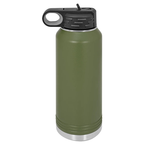 Polar Camel 40oz Insulated Steel Water Bottle with Straw Lid