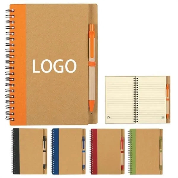 Eco Spiral Notebook and Pen