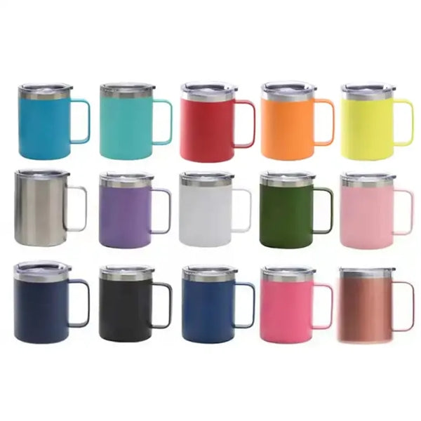12oz Stainless Steel Coffee Mug with Lid