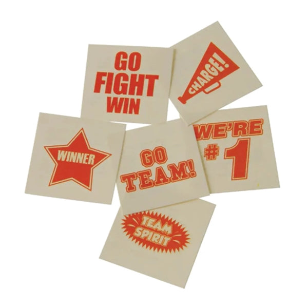 School Spirit Tattoos 1.5"x1.5"