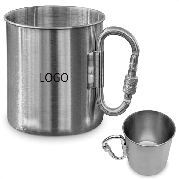 Stainless Steel Carabiner Mug
