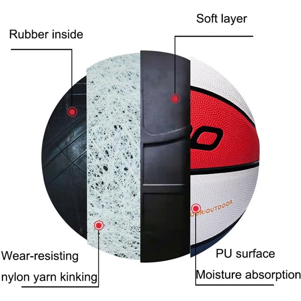 Quality PU Leather Training Official Size7 basketball