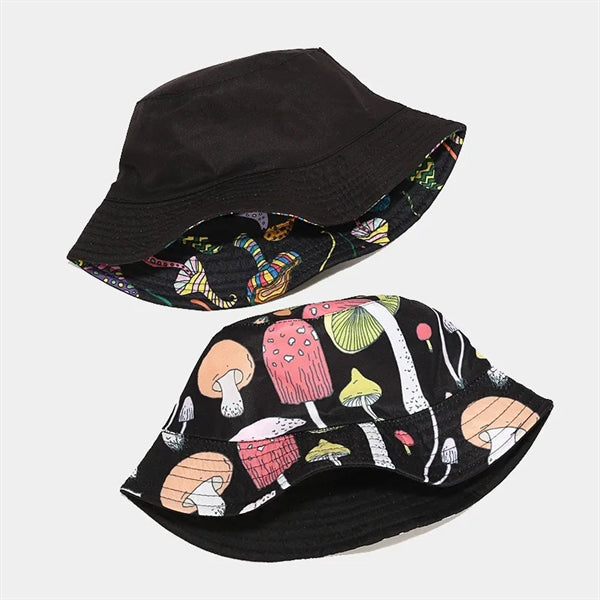 Full Color Imprint Reversible Cotton Bucket Hat