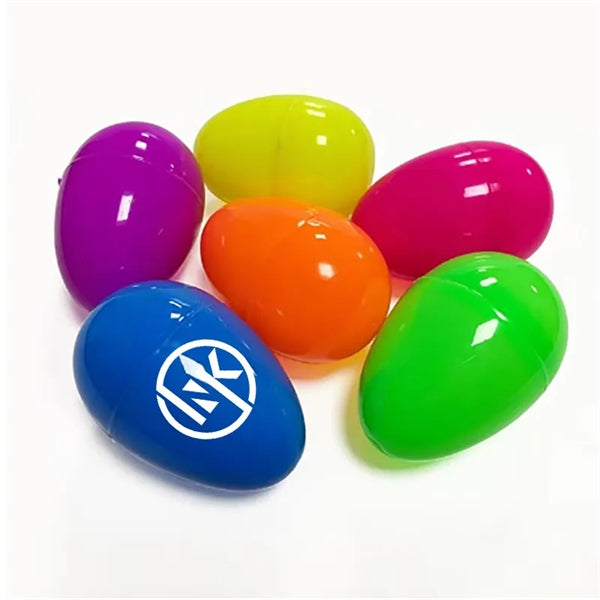Empty Plastic Easter Eggs with custom logo