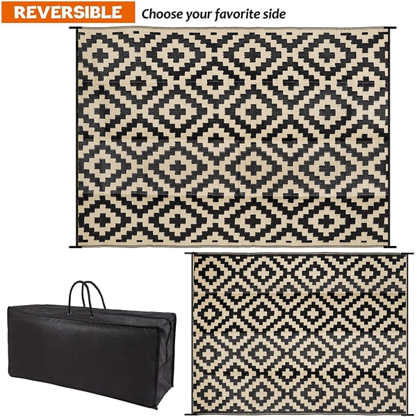 Custom-Patterned Camping Rug With 100% Recycled Plastic