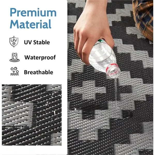 Custom-Patterned Camping Rug With 100% Recycled Plastic