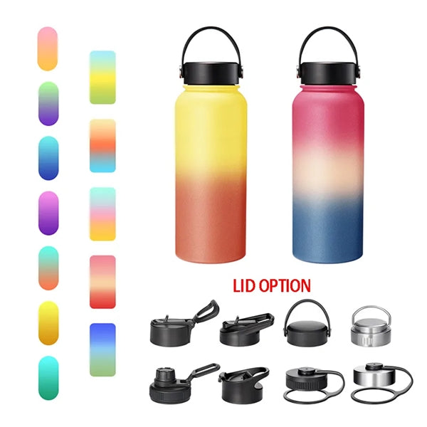 Flask Stainless Steel Insulated Water Bottle With Lid