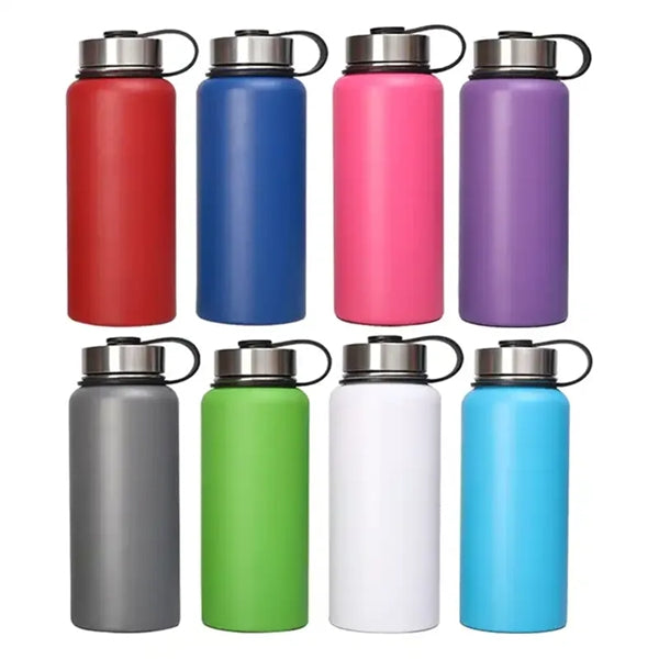 Flask Stainless Steel Insulated Water Bottle With Lid