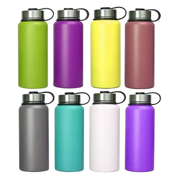 Flask Stainless Steel Insulated Water Bottle With Lid