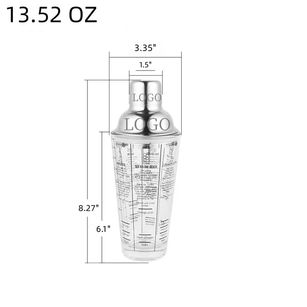 13.52 Oz. Glass Shaker
