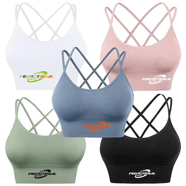Cross Back Sport Bras for Yoga Workout Fitness