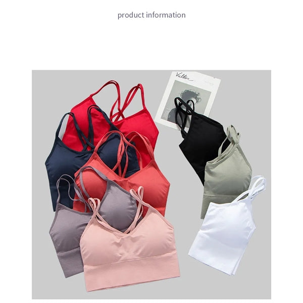 Cross Back Sport Bras for Yoga Workout Fitness