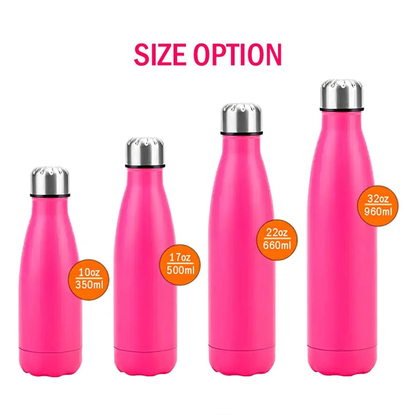 17oz Custom Stainless Steel Outdoor Sports Cola Bottle