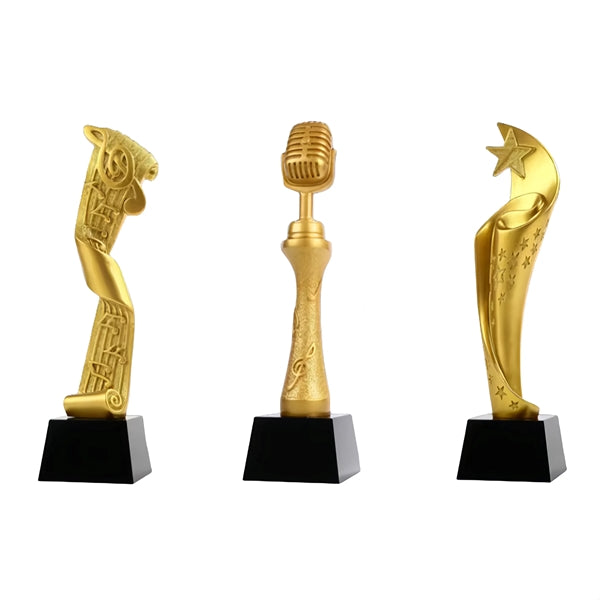 Resin Gold Plated Award Trophy For Events