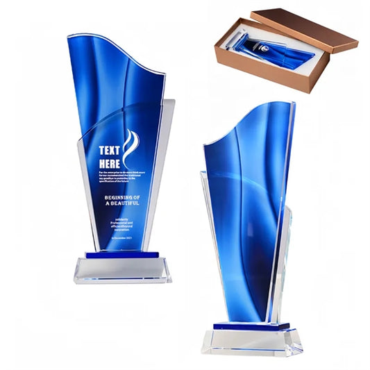 Award Plaque Craft Glass Crystal Trophy For Events