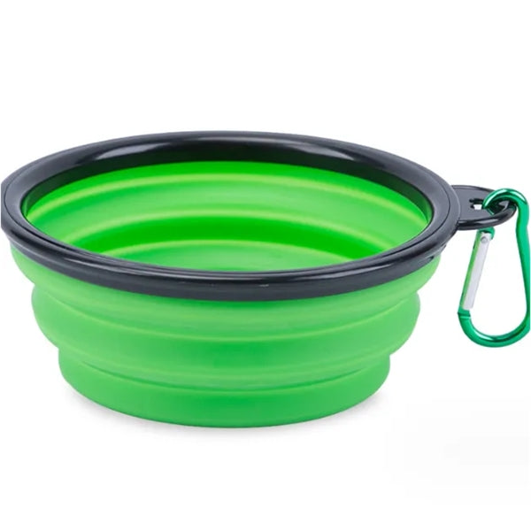 Foldable Collapse TPE Pet Bowl with Carabiner