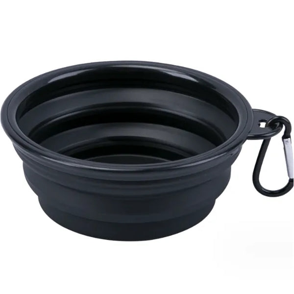 Foldable Collapse TPE Pet Bowl with Carabiner
