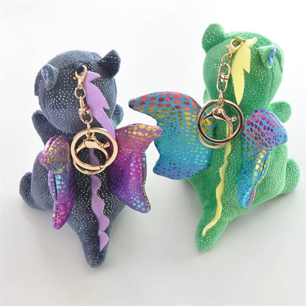 Stuffed Dinosaurs Cute Plush with Keychain Birthday Gift