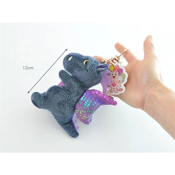 Stuffed Dinosaurs Cute Plush with Keychain Birthday Gift