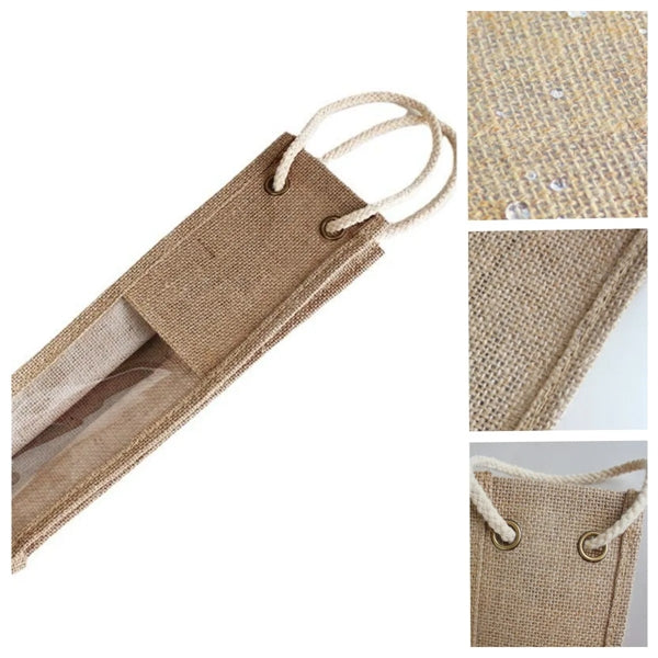 Jute Wine Bag