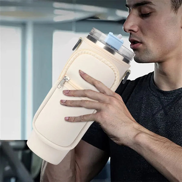 40oz Water Bottle Tumbler Carrier Bag with Phone Pocket