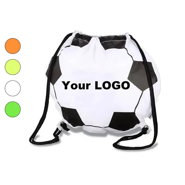 Tennis Design 210D Polyester Drawstring Bag