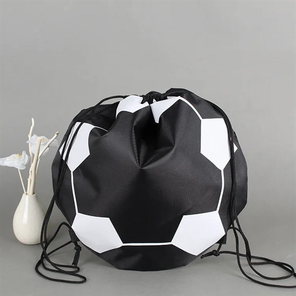 Basketball Design 210 Denier Polyester Drawstring Bag