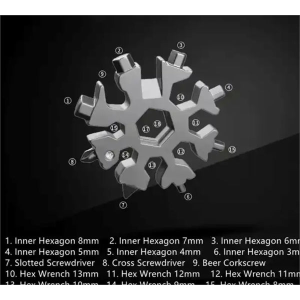 Stainless Steel Snowflake Multi Tool