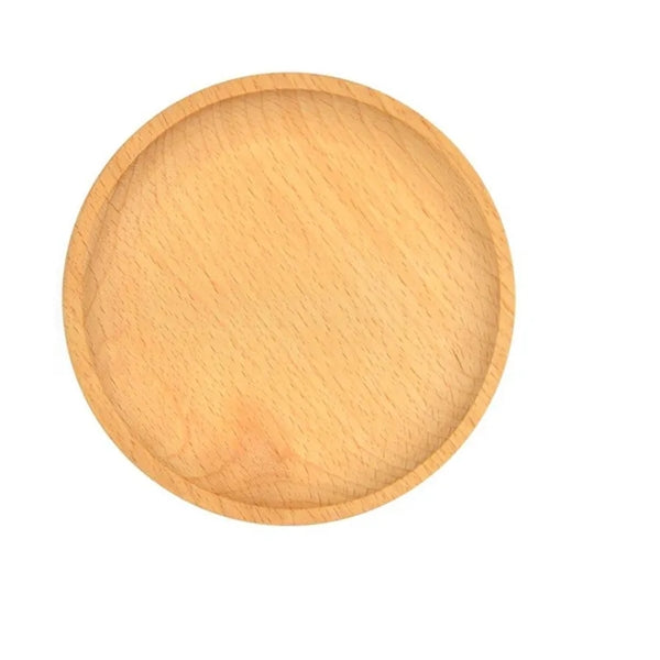 Solid Wood Dinner Plate