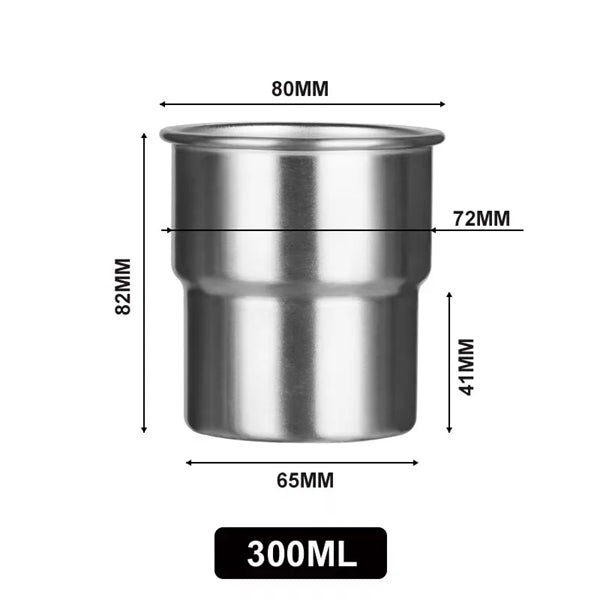 300ml 304 Stainless Steel Camping Coffee Mug