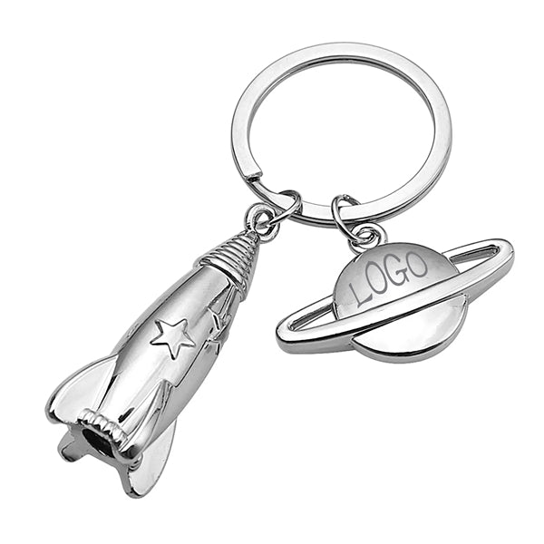 Simulation Creative Mini Rocket Modeling Keychain Pendant