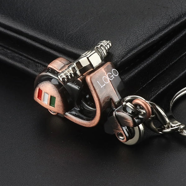 Simulation Creative Mini Motorbike Modeling Keychain Pendant