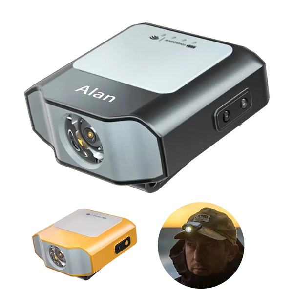 Hat clip light sensor headlight