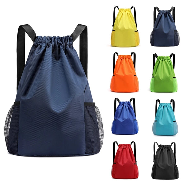 Unisex Oxford Waterproof Drawstring Sports Backpack