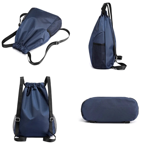 Unisex Oxford Waterproof Drawstring Sports Backpack