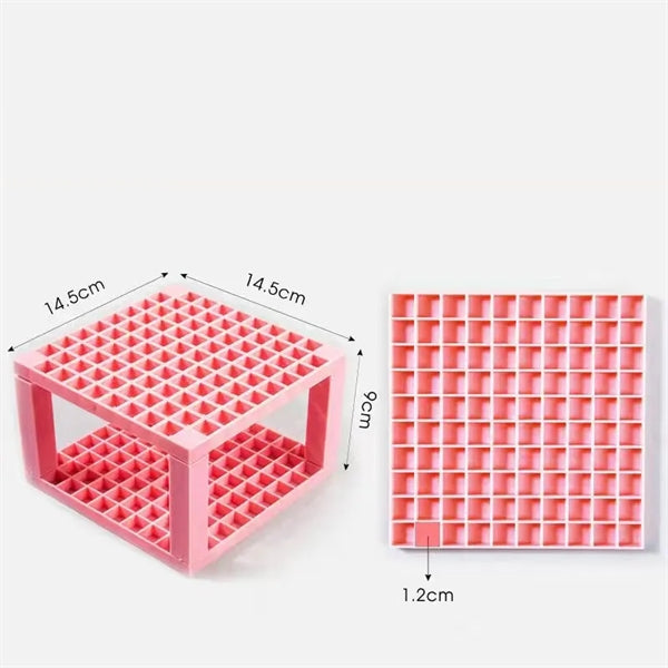 96 Hole Plastic Pencil&Brush Holder Desk Stand Organizer