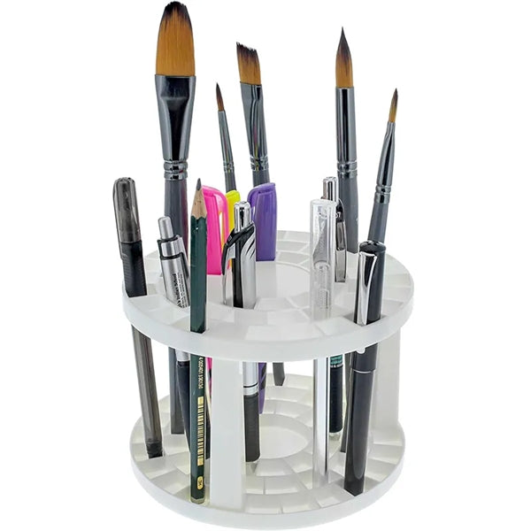 Plastic Artist Round 49 Hole Paint Brush Holder & Organizer