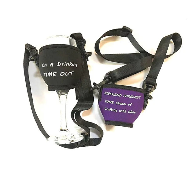 Hand Free Lanyard Wine Glass Holder Necklace