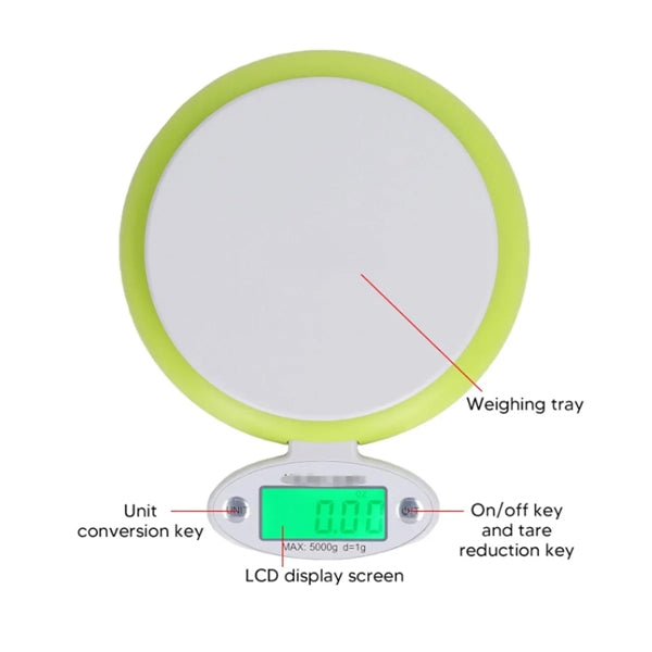 Foldable Energy Saving Electronic Digital Kitchen Food Scale