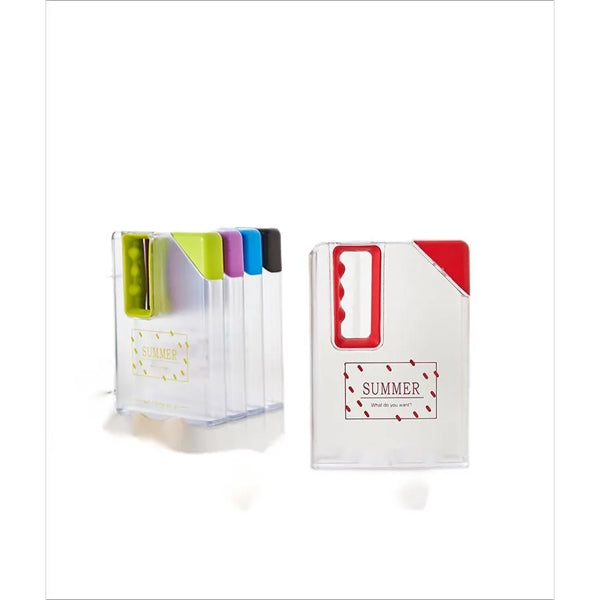 22 OZ Clear Notebook Tote Sport Water Bottle