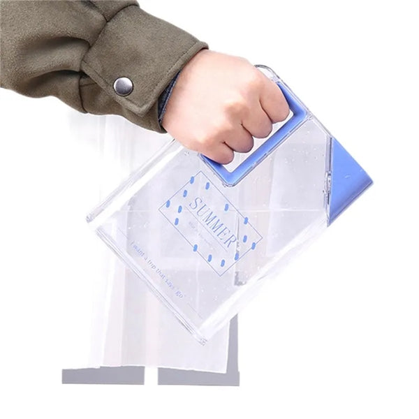 22 OZ Clear Notebook Tote Sport Water Bottle