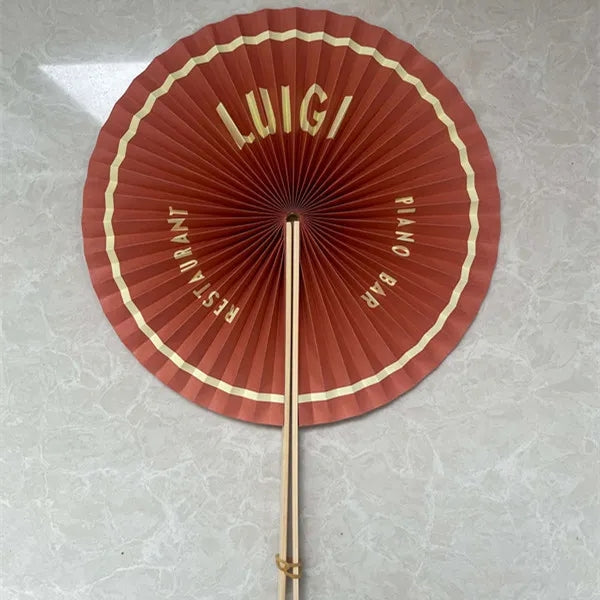 Eco-friendly Paper Folding Round Fans