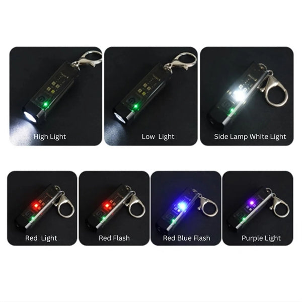 Type-C Portable Magnetic Emergency Light Keychain