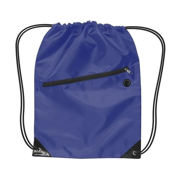 Drawstring Backpack w/ Zipper