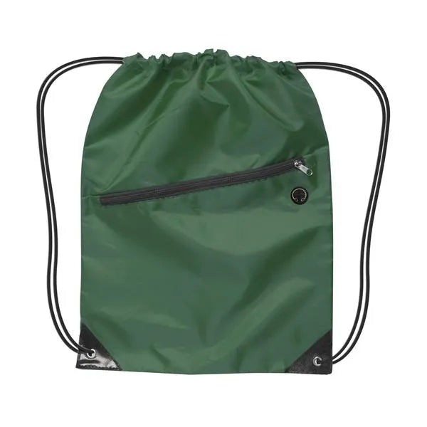 Drawstring Backpack w/ Zipper