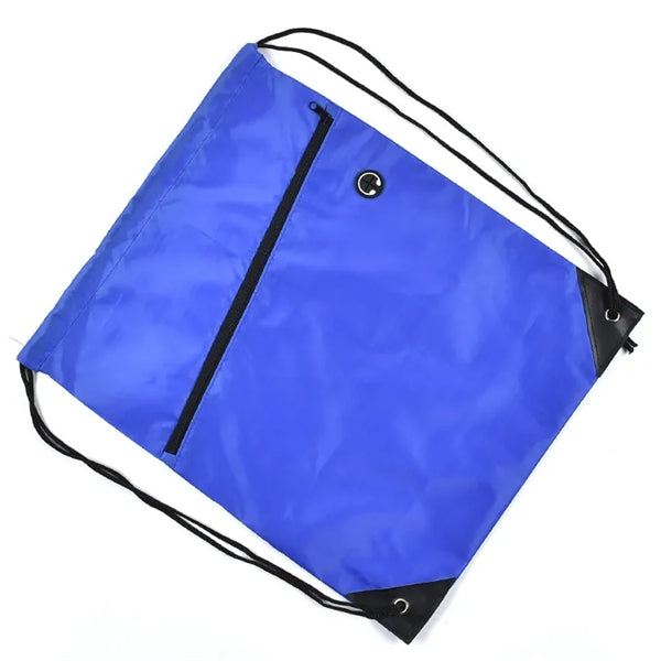 Drawstring Backpack w/ Zipper