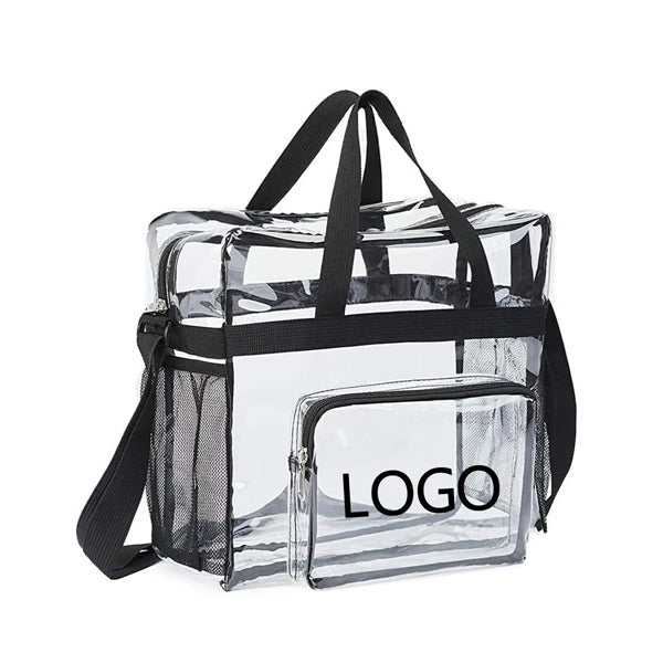 Clear PVC Stadium Travel Tote Bag