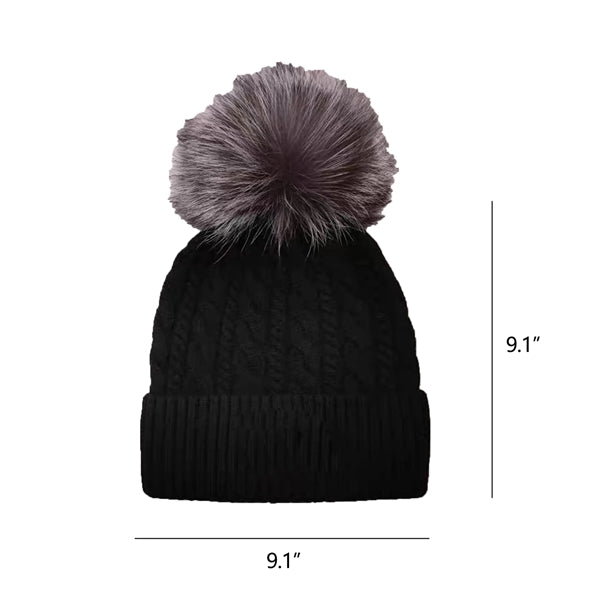 Cable knit beanies