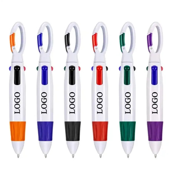 Retractable 4 Neon Color in One Ballpoint Pen